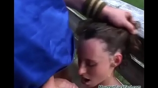 kinky german teen enjoys sex in the mountains